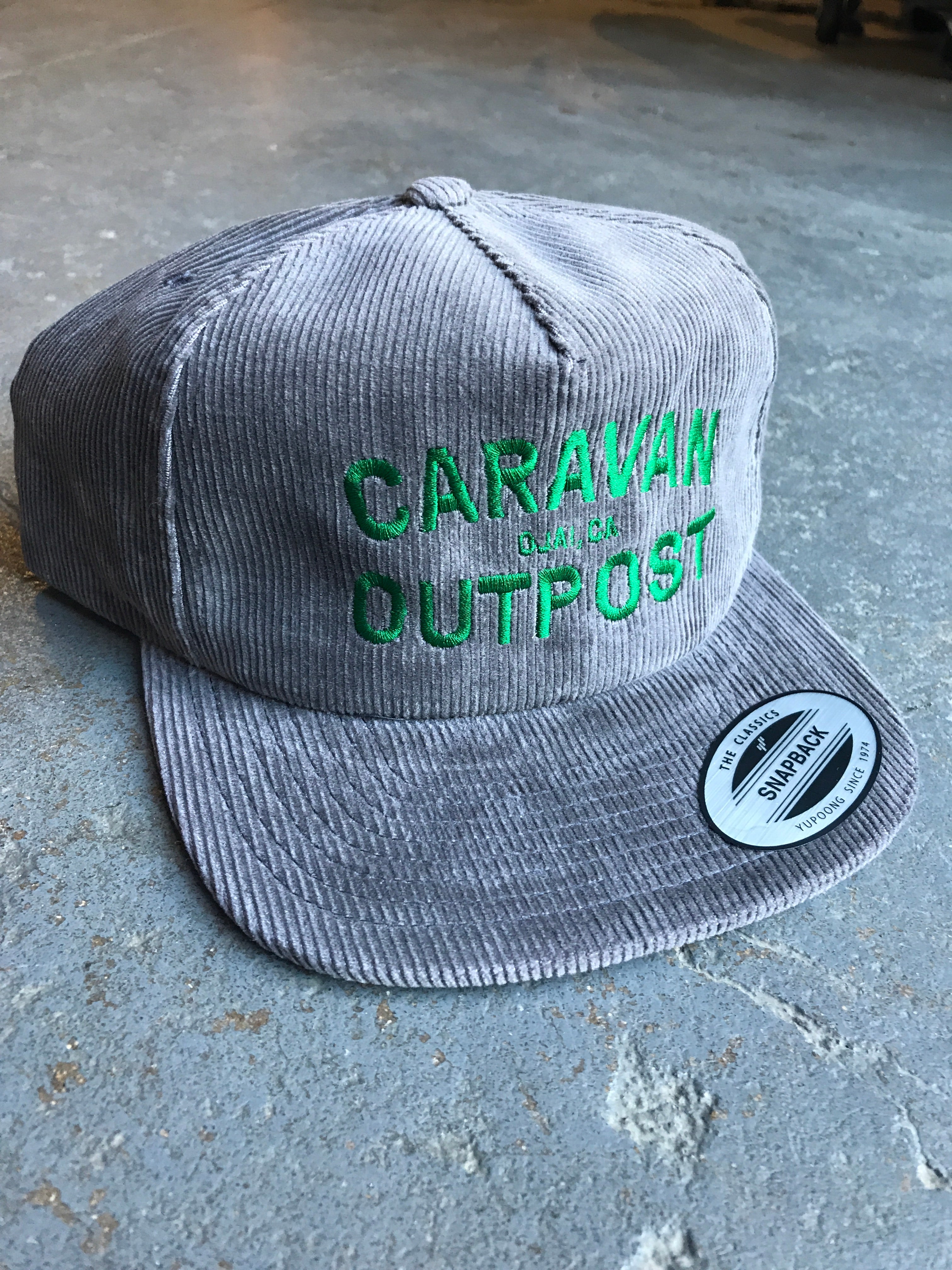 Caravan Outpost Curved Logo Corduroy Hat - CARAVAN OUTPOST