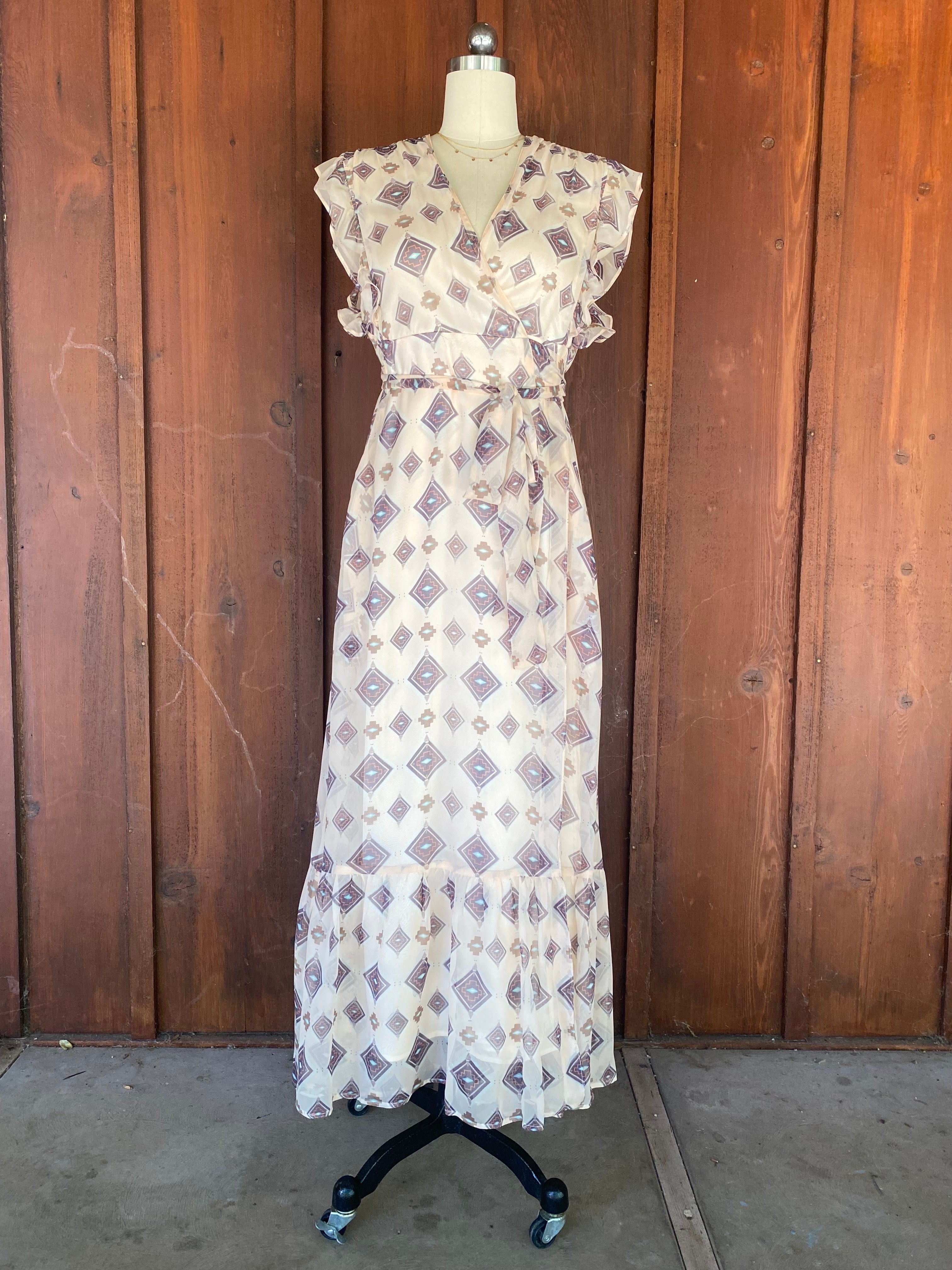 Caravan Outpost Prairie Wrap Dress - CARAVAN OUTPOST