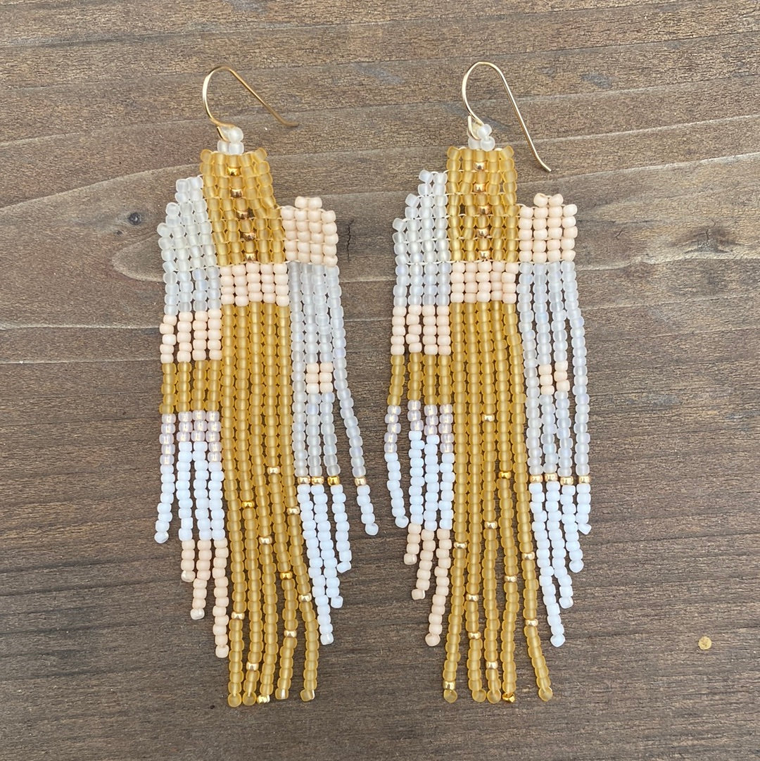 Weave Gold Desert Chandelier Earrings - CARAVAN OUTPOST