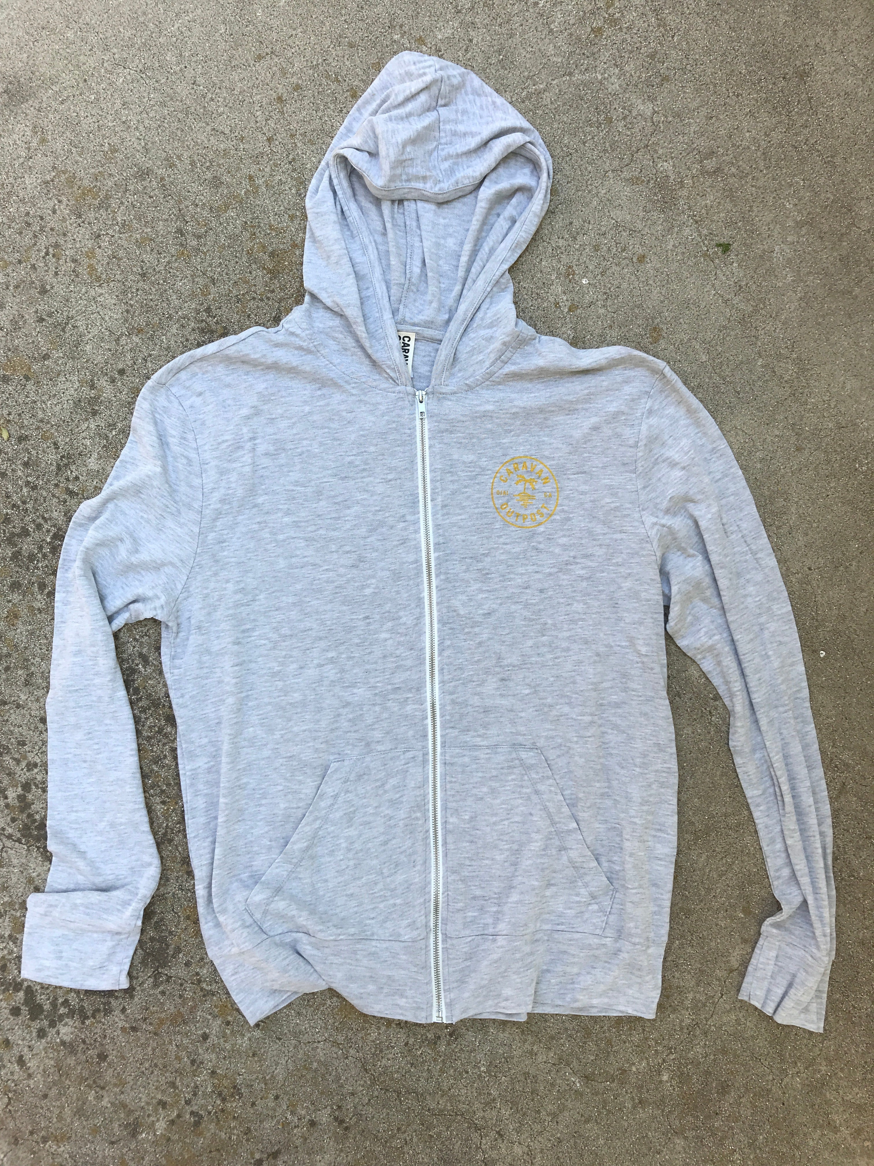 Caravan Outpost Summer Weight Oasis Eco Full Zip Hoodie - CARAVAN OUTPOST
