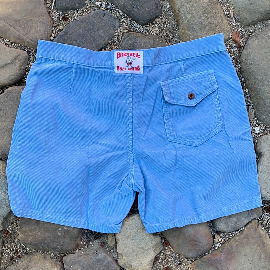Vintage 1980s BABY BLUE Birdwell Corduroy Shorts - CARAVAN OUTPOST