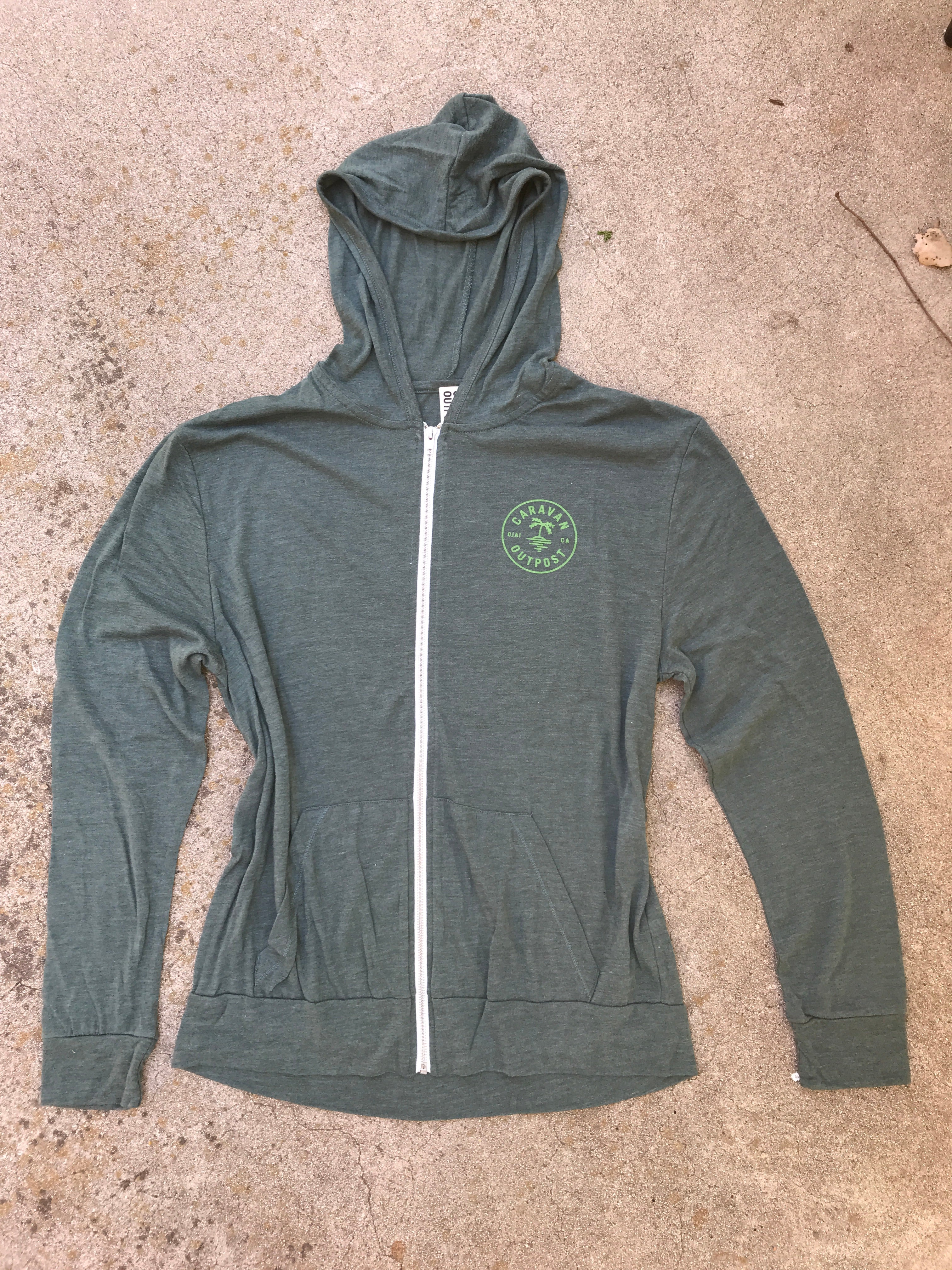 Caravan Outpost Summer Weight Oasis Eco Full Zip Hoodie - CARAVAN OUTPOST