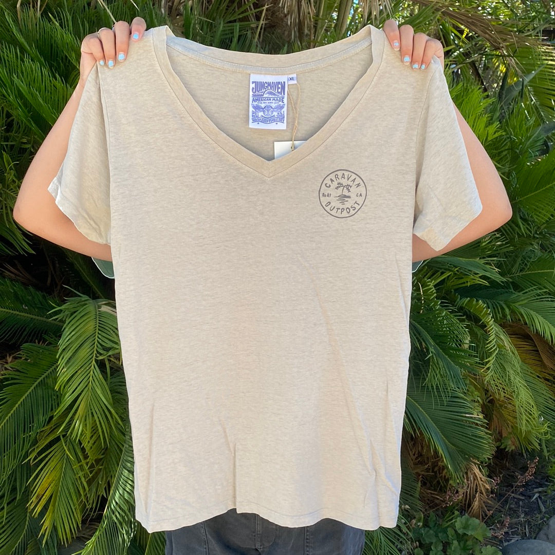 Unisex Caravan Outpost + Jungmaven Art Oasis Tee - CARAVAN OUTPOST