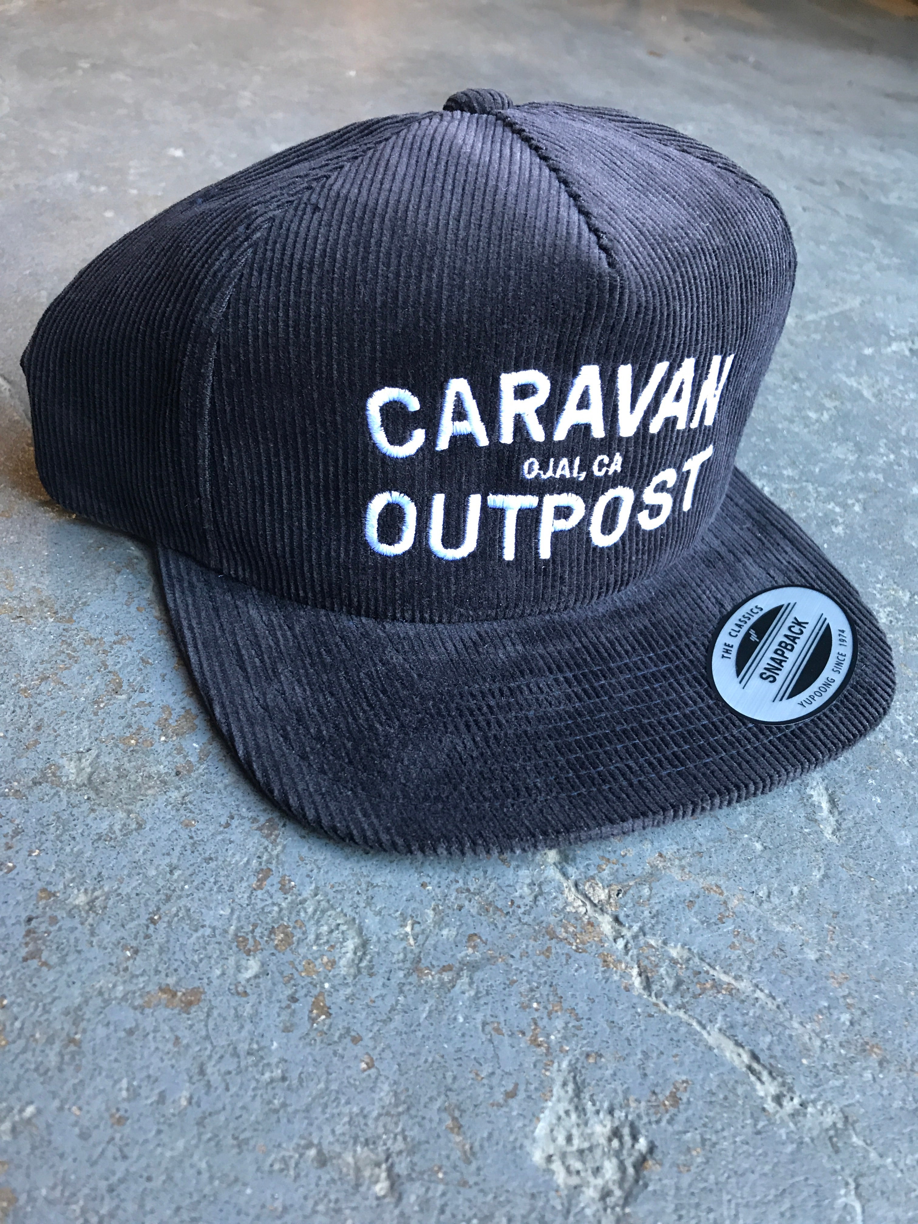Caravan Outpost Curved Logo Corduroy Hat - CARAVAN OUTPOST
