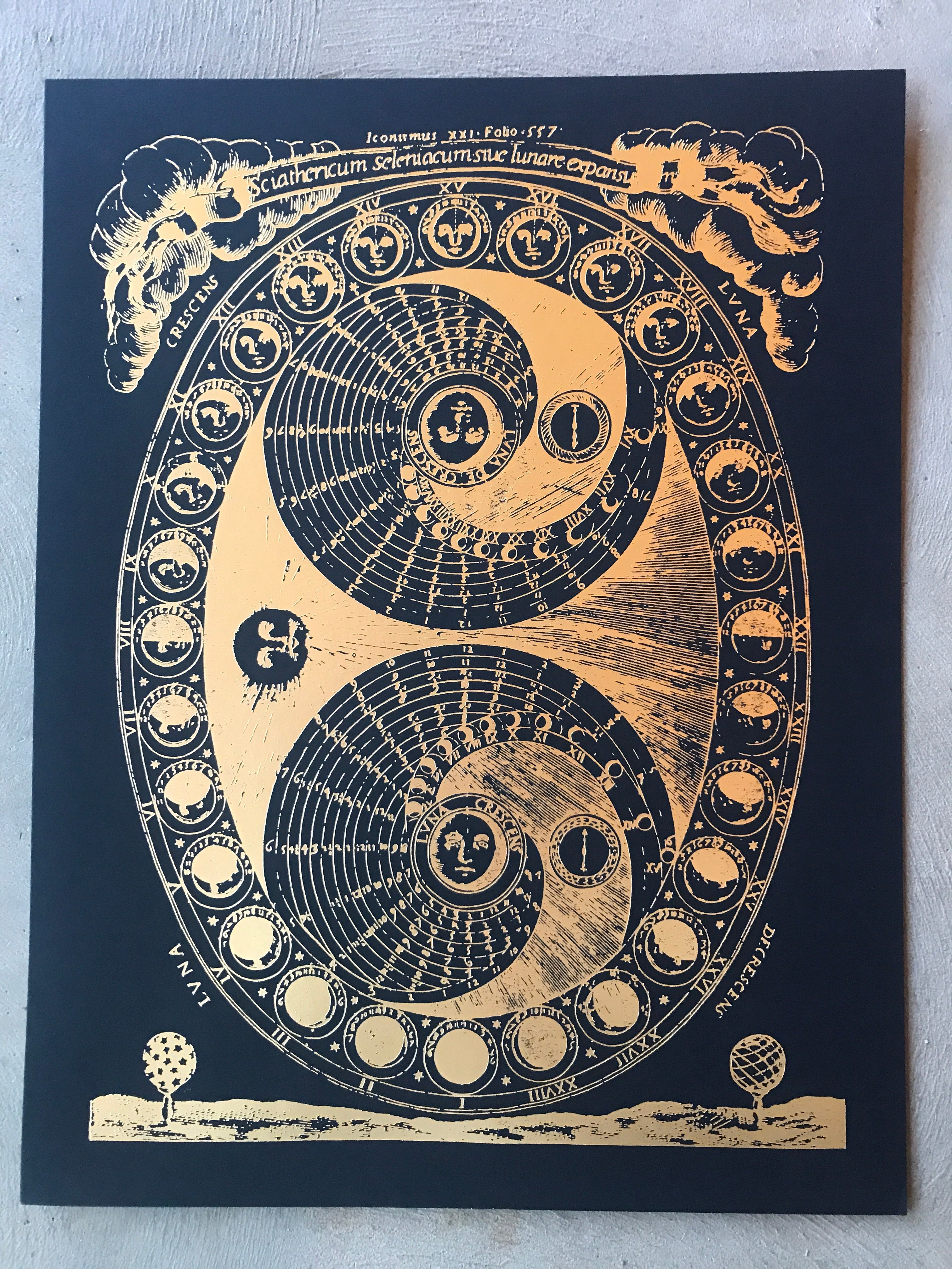 Margins Perpetual Lunar Calendar Print - CARAVAN OUTPOST