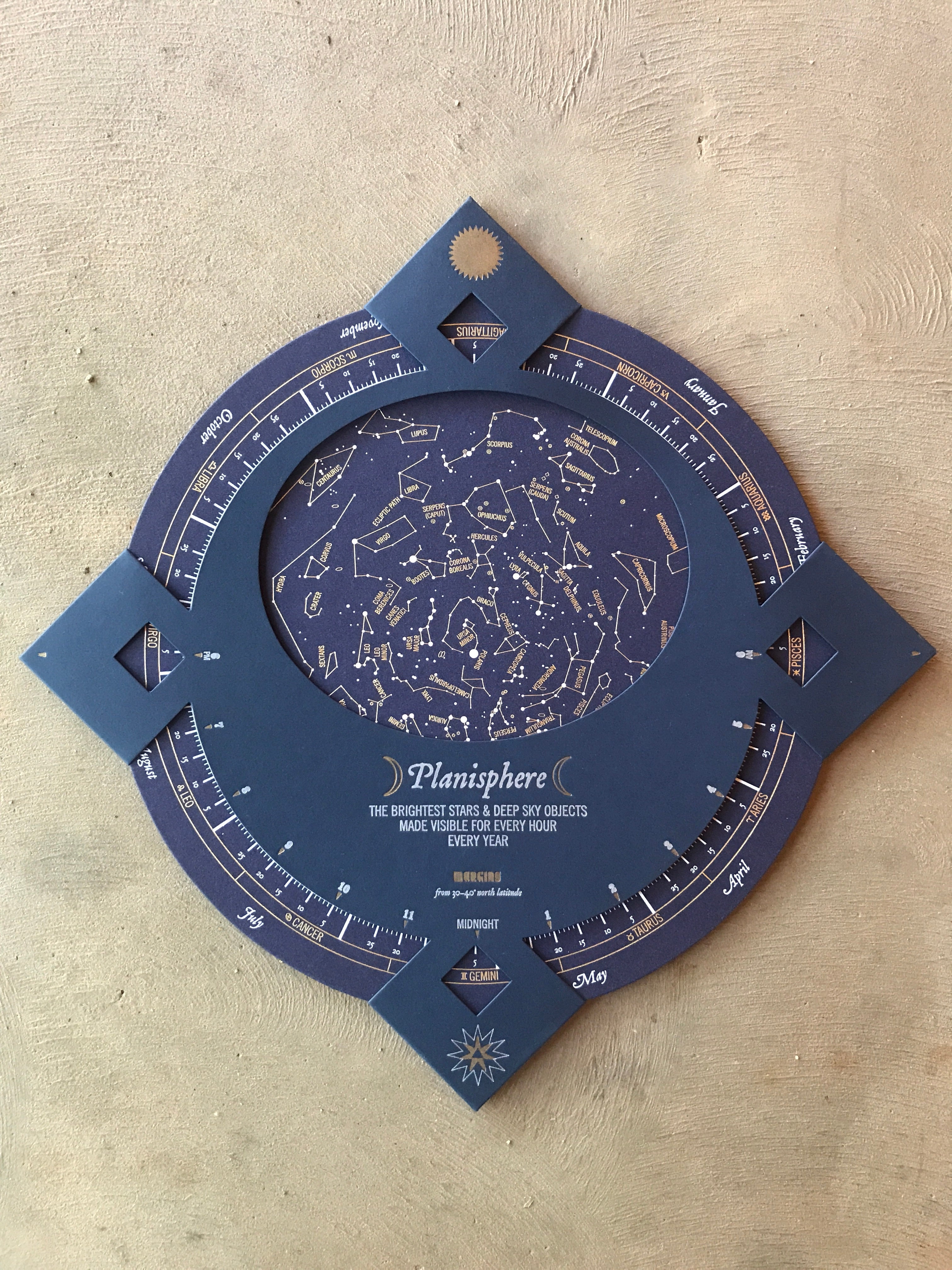 Margins Planisphere Chart - CARAVAN OUTPOST