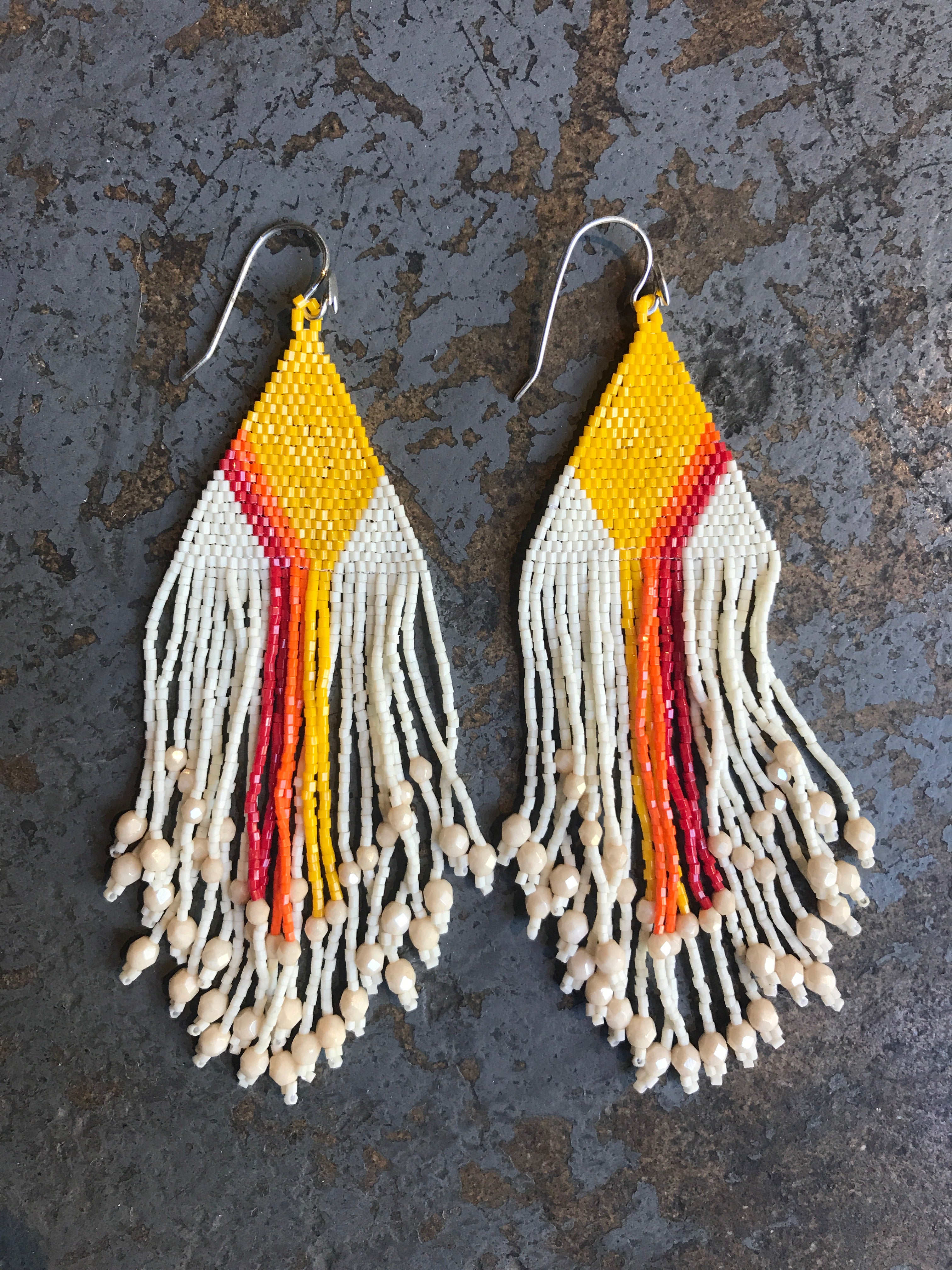 Huichol Love Fiero Earrings - CARAVAN OUTPOST