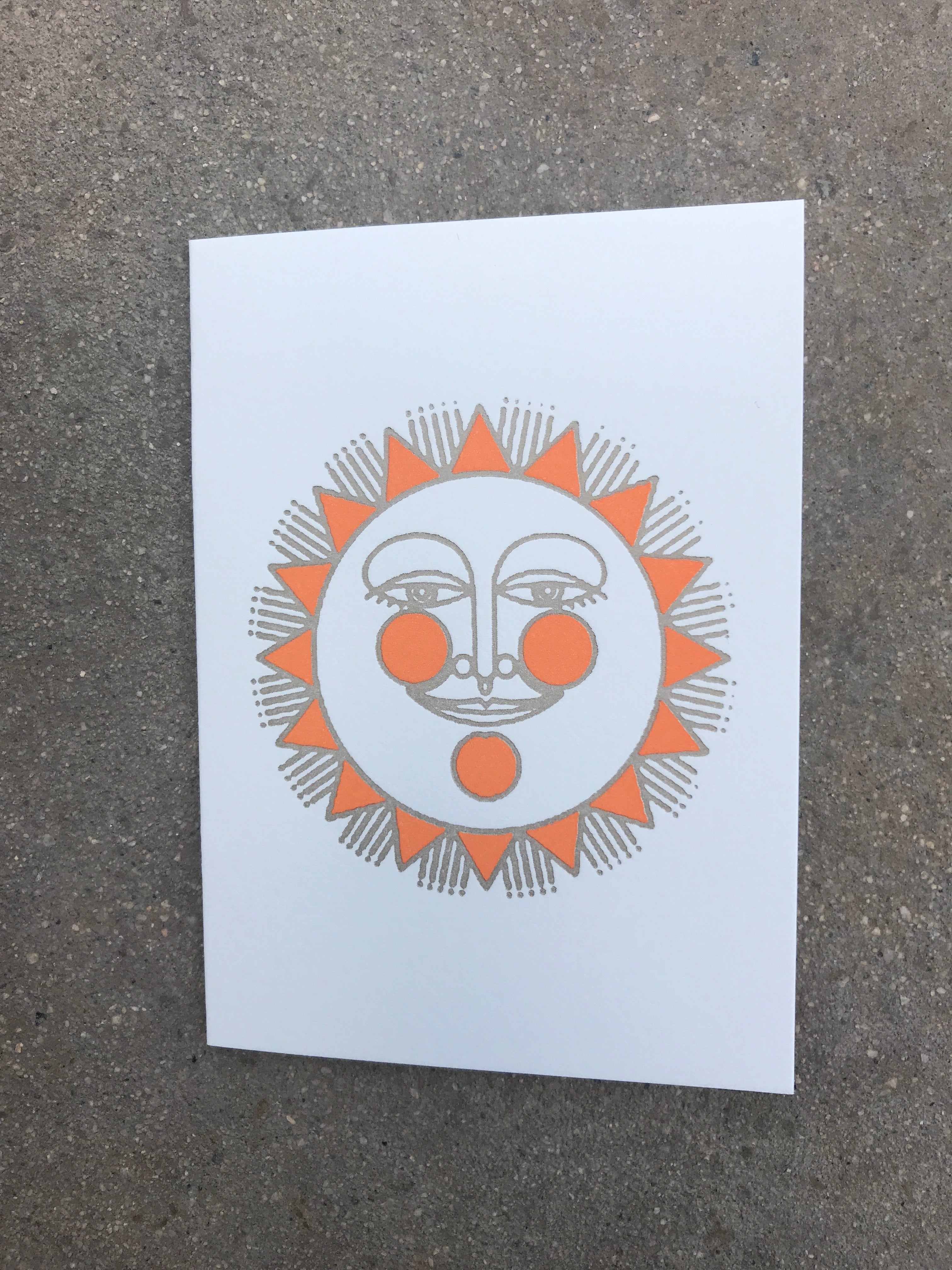 Margins Letterpress Greeting Cards - CARAVAN OUTPOST