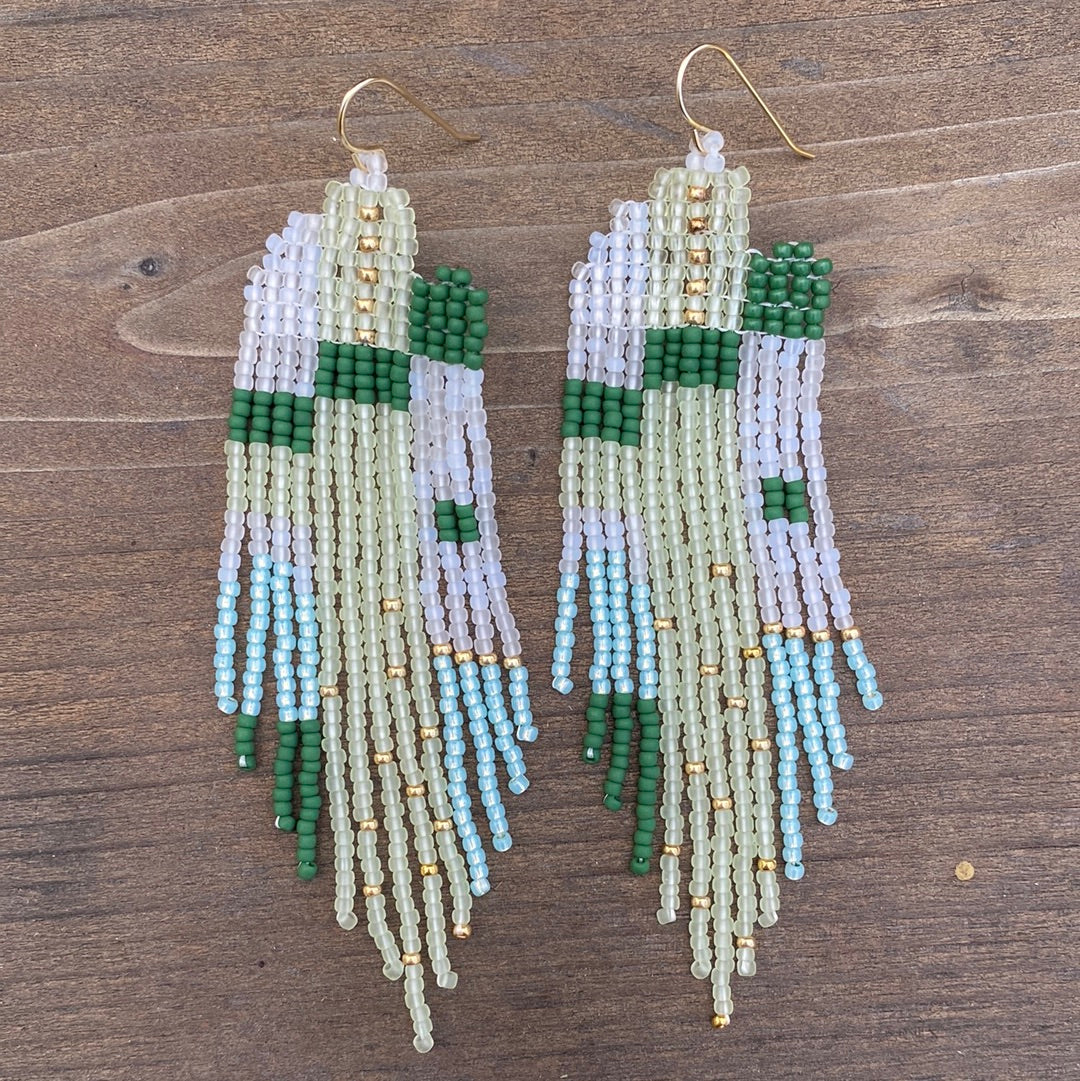 Weave Gold Desert Chandelier Earrings - CARAVAN OUTPOST