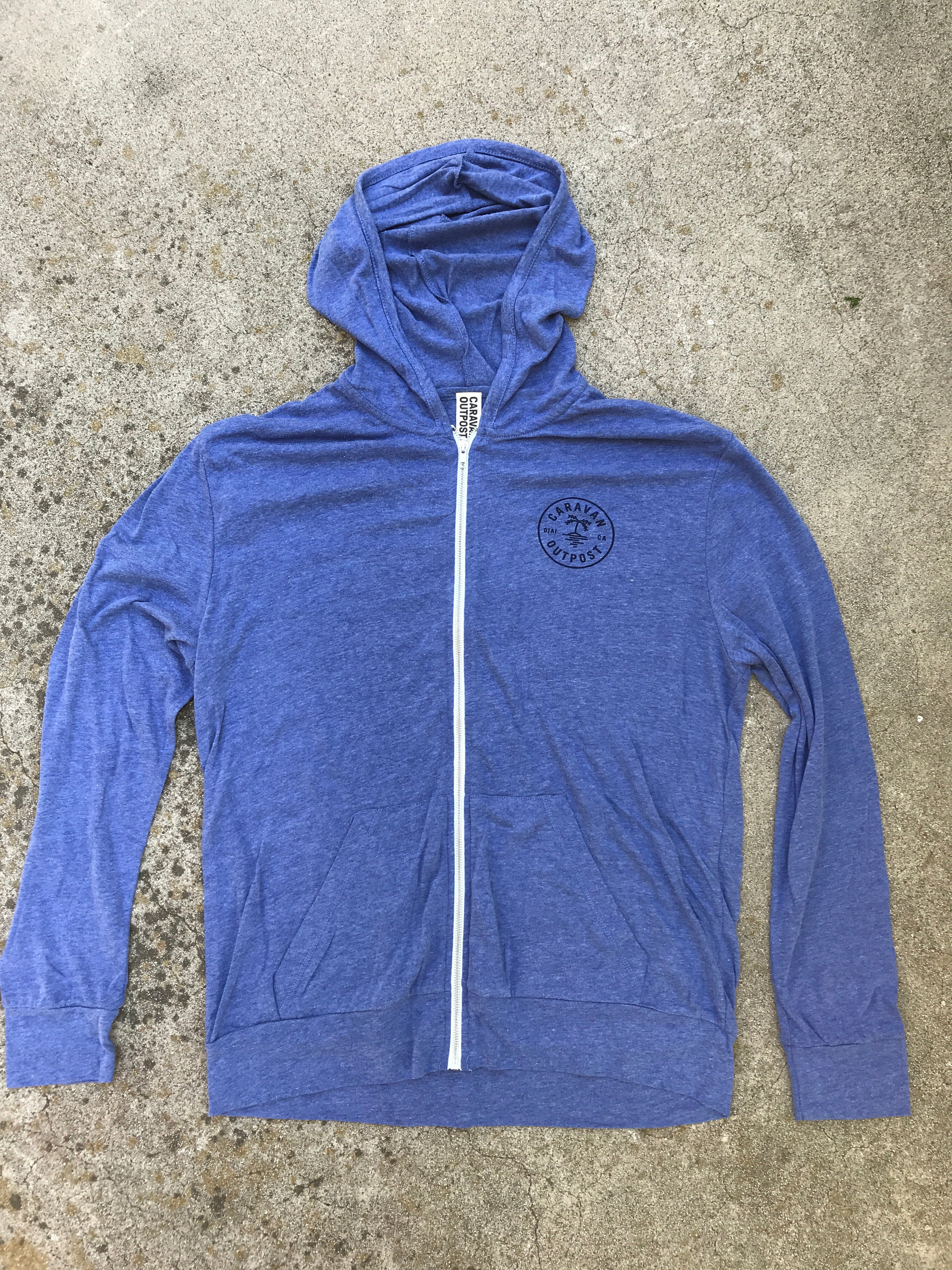 Caravan Outpost Summer Weight Oasis Eco Full Zip Hoodie - CARAVAN OUTPOST