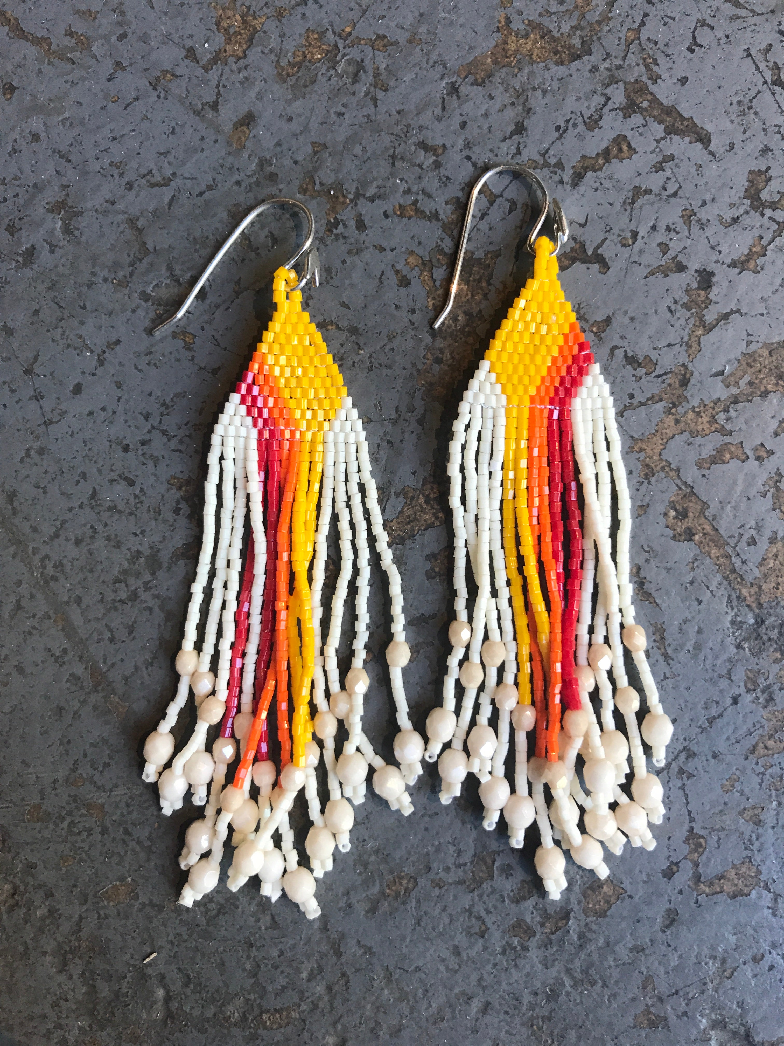 Huichol Love Fiero Earrings - CARAVAN OUTPOST